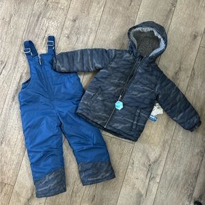 Arctic Quest Boys Snowsuit - jacket and snow bib